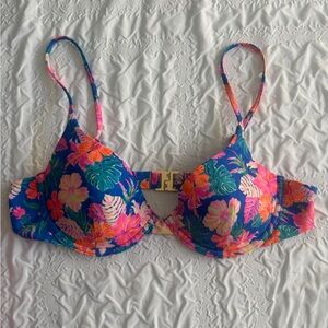 Kulani Kinis Blue Floral Bikini Top